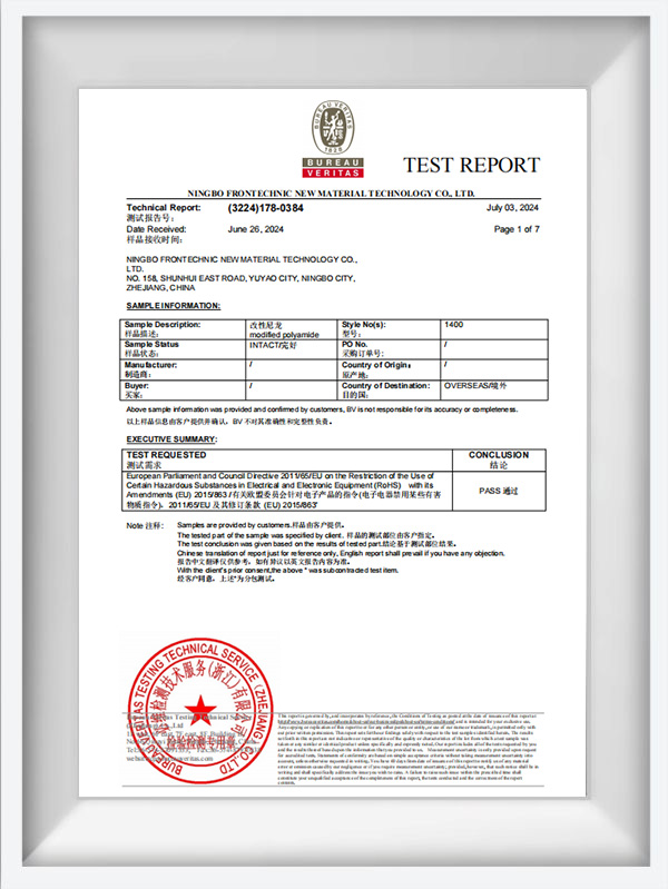 Zpráva o testování série 1000 BK